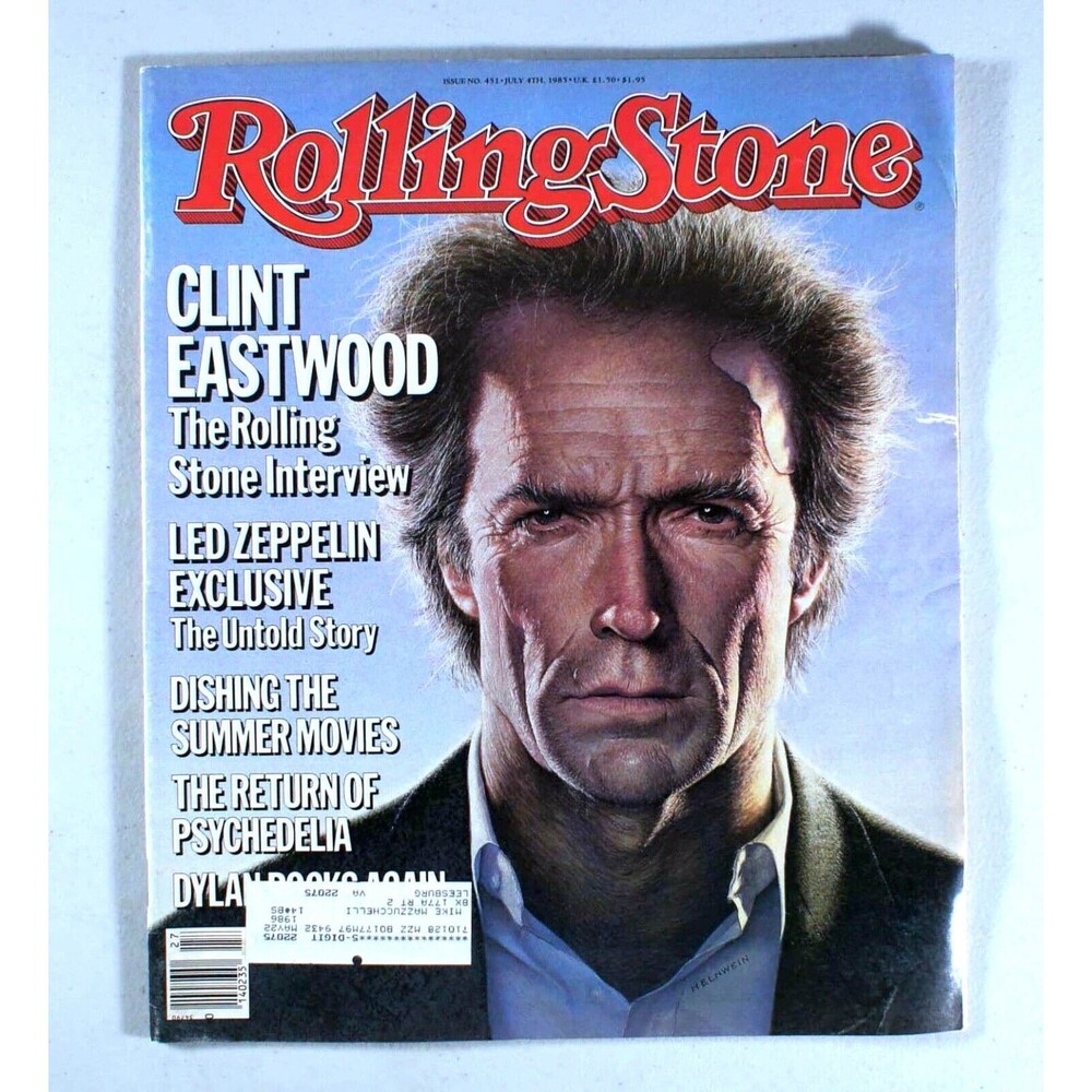 Rolling Stone Magazine #451 • Clint Eastwood • July 1985 • Led Zeppelin